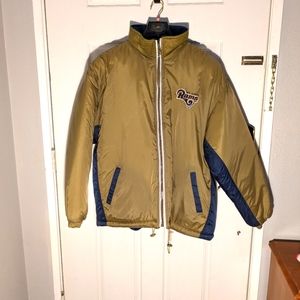 Men's LG(XXL) REVERSIBLE St. Louis Rams Puffer jacket. Excellent condition
